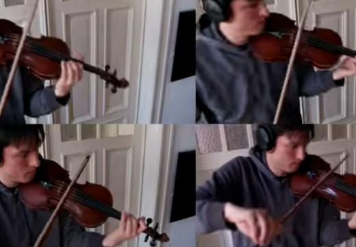 真快樂的哆啦A夢小提琴演奏